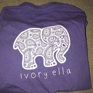 Purple Ivory Ella Shirt Long Sleeves